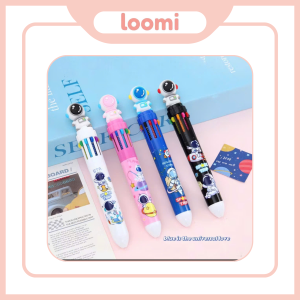 Bút bi 10 ngòi 10 màu